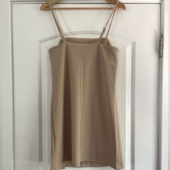 H&M Jersey A-Line Dress Beige - XS - Picture 3 of 5